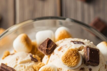 S'mores Ice Cream With Marshmallows