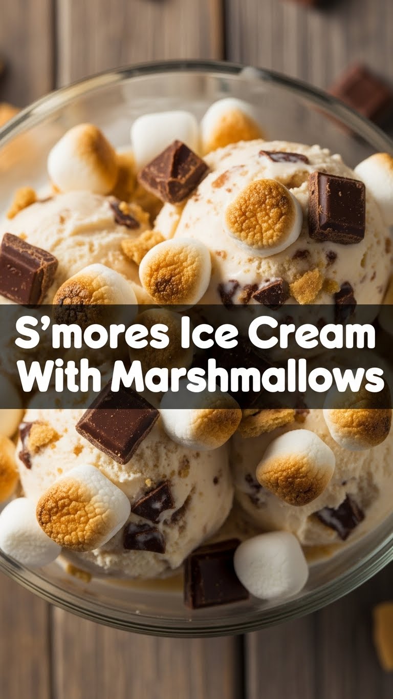 S'mores Ice Cream With Marshmallows
