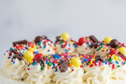 Ice Cream Cake With Toppings