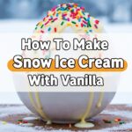How To Make Snow Ice Cream With Vanilla
