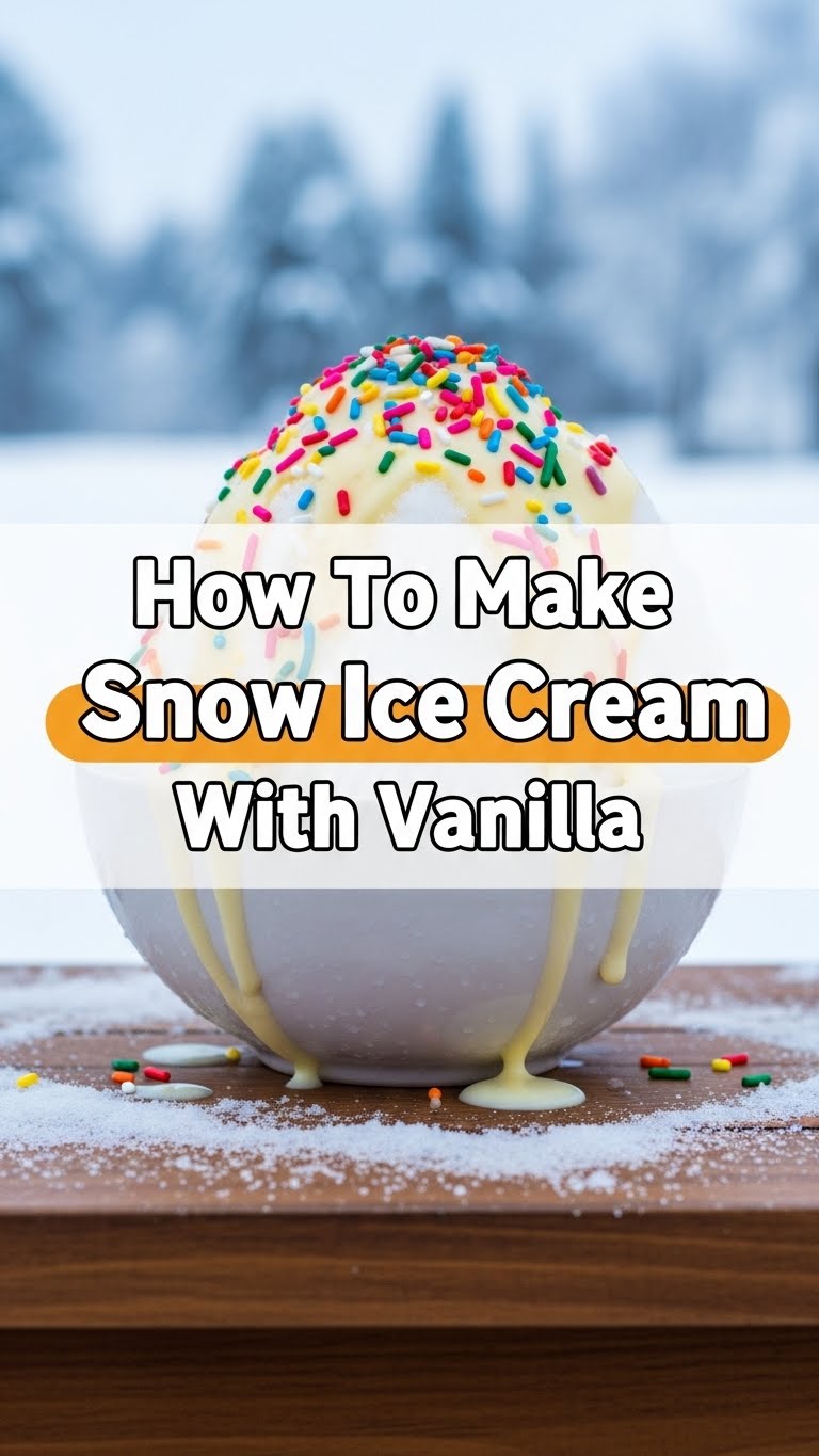 How To Make Snow Ice Cream With Vanilla