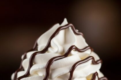Fried Ice Cream With Whipped Cream