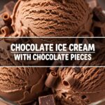 Chocolate Ice Cream With Chocolate Pieces