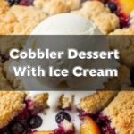 Cobbler Dessert With Ice Cream