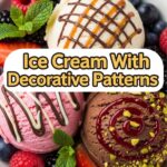 Ice Cream With Decorative Patterns