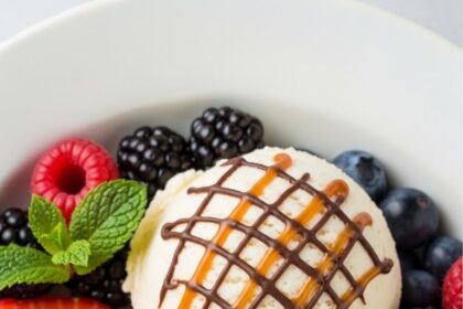 Ice Cream With Decorative Patterns