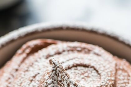 Chocolate Mousse With Powdered Sugar
