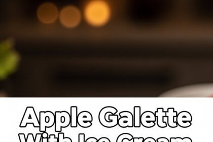 Apple Galette With Ice Cream