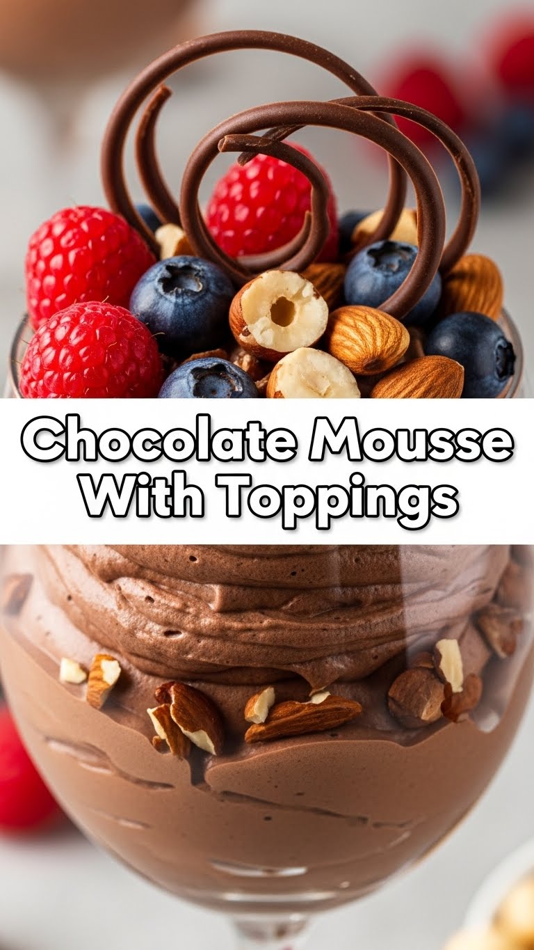 Chocolate Mousse With Toppings