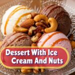 Dessert With Ice Cream And Nuts