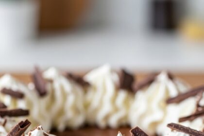 Chocolate Mousse Tart With Whipped Cream
