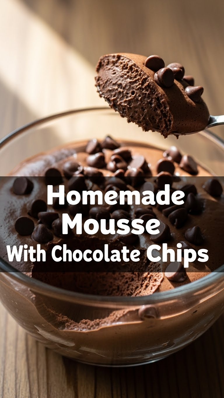 Homemade Mousse With Chocolate Chips