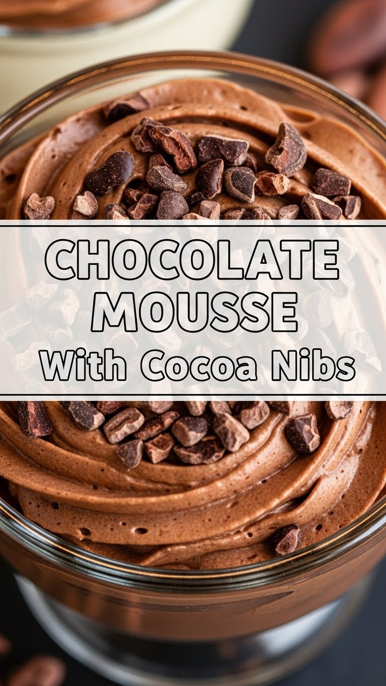 Chocolate Mousse With Cocoa Nibs