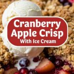 Cranberry Apple Crisp With Ice Cream