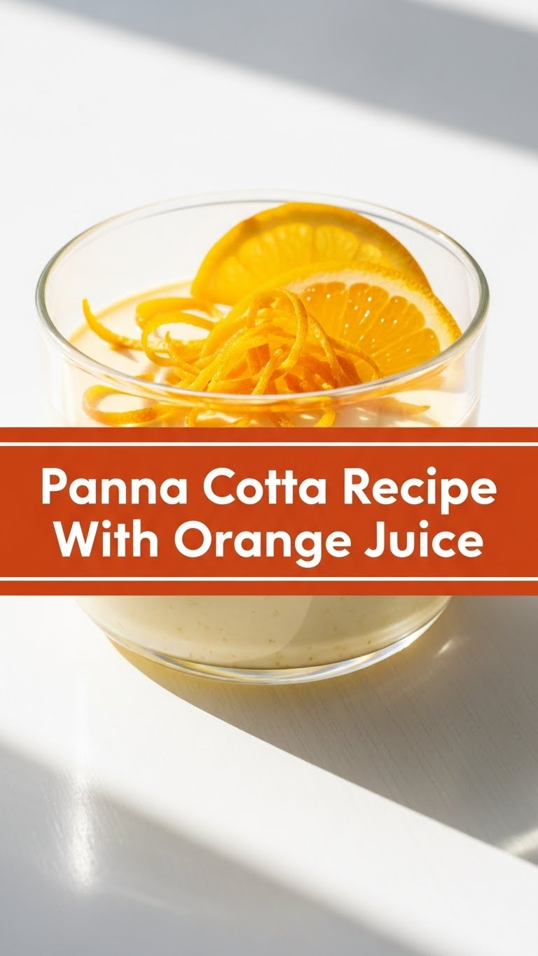 Panna Cotta Recipe With Orange Juice