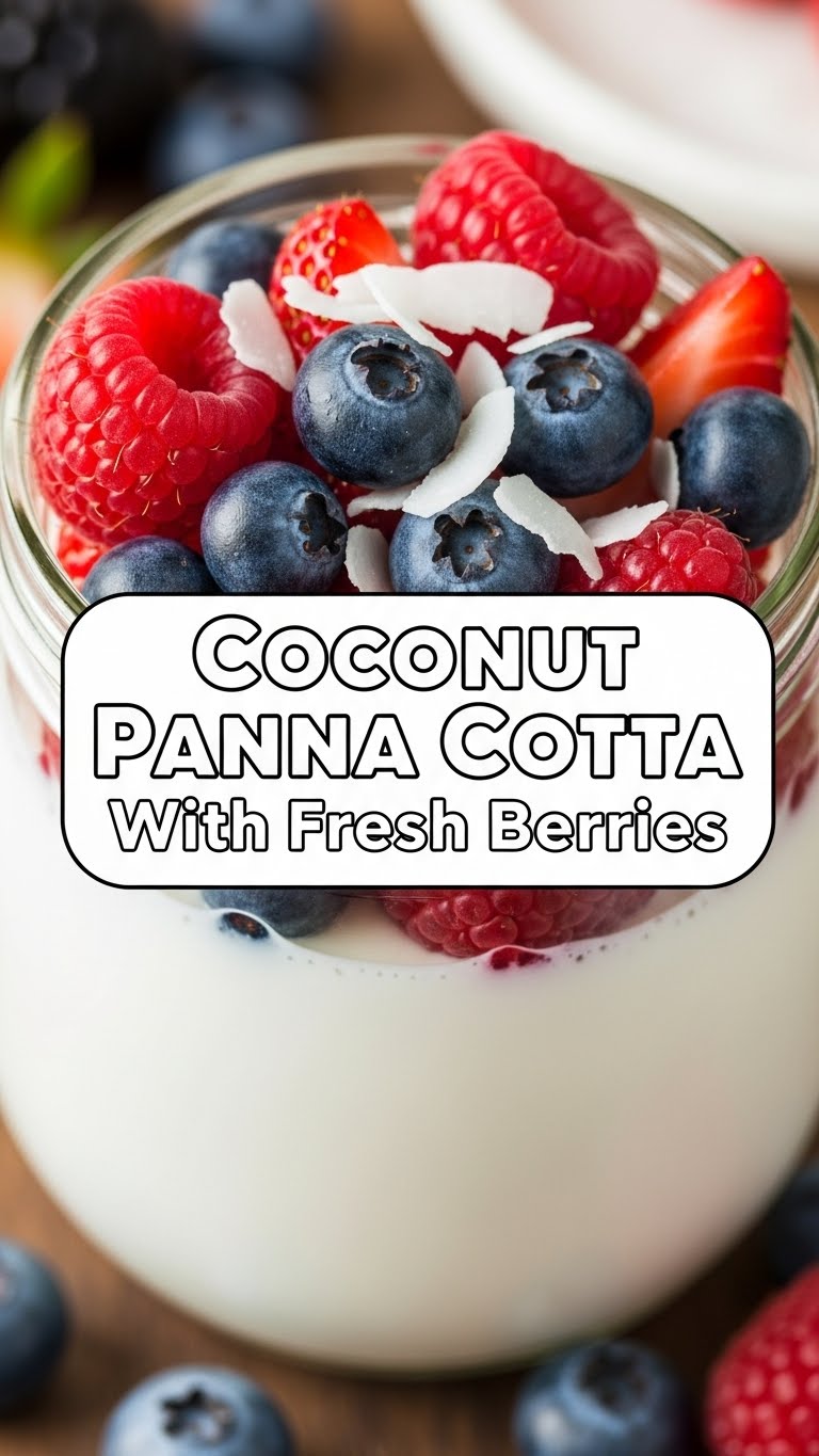 Coconut Panna Cotta With Fresh Berries