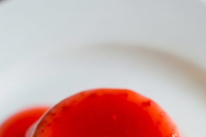 Panna Cotta With Strawberry Coulis