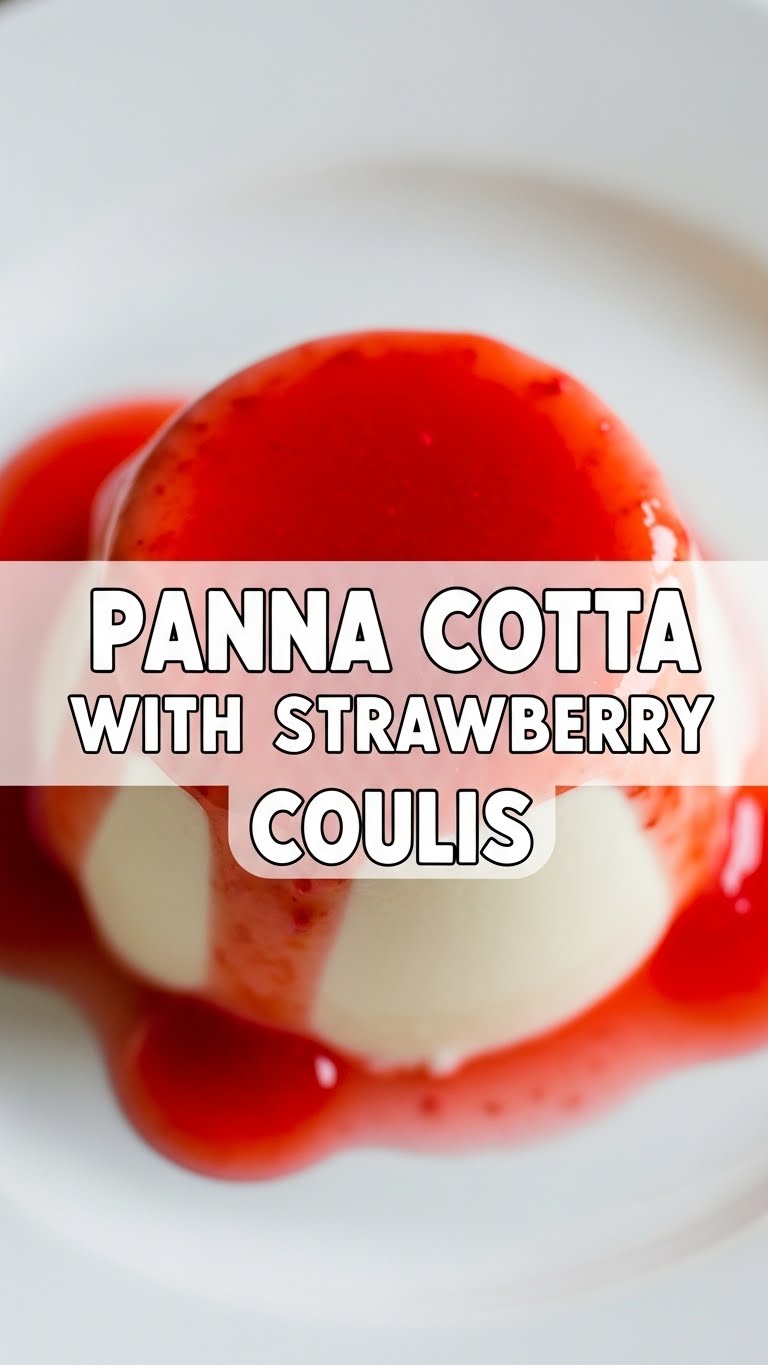 Panna Cotta With Strawberry Coulis