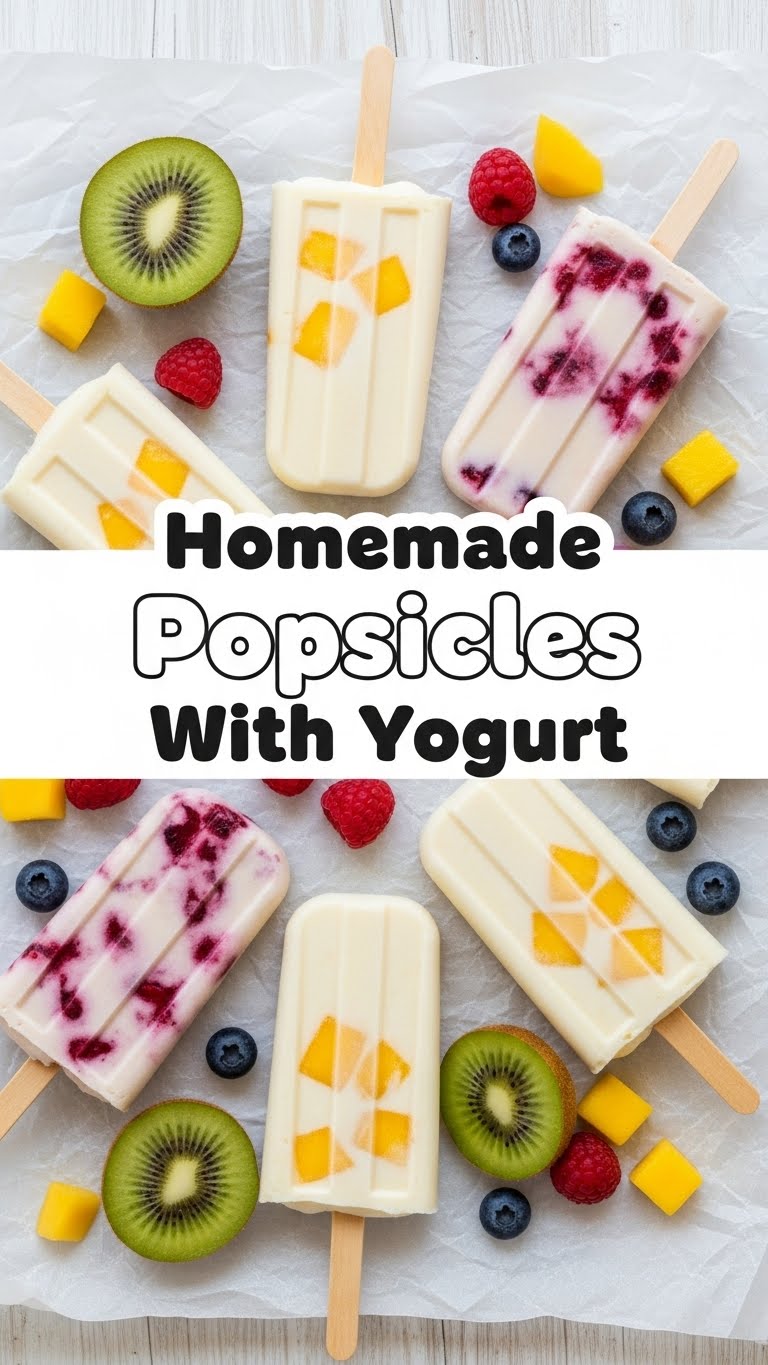 Homemade Popsicles With Yogurt