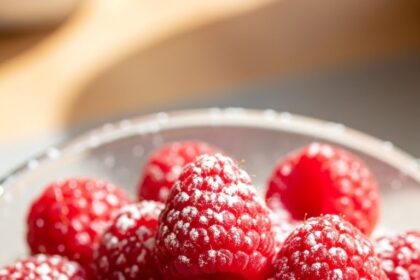 Vanilla Panna Cotta With Raspberries