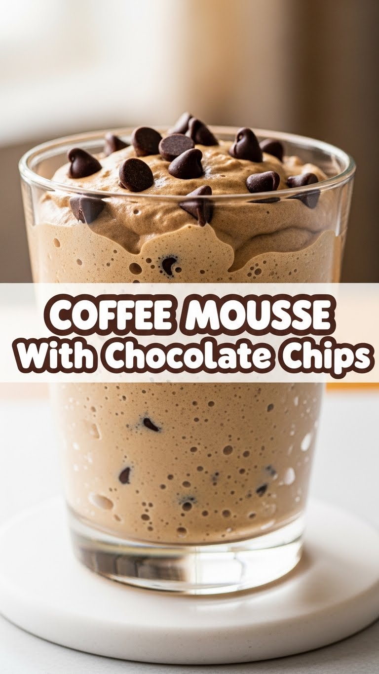 Coffee Mousse With Chocolate Chips