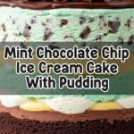 Mint Chocolate Chip Ice Cream Cake With Pudding