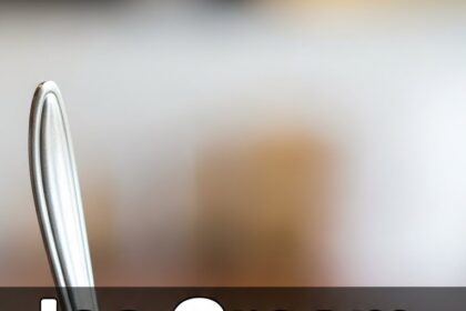 Ice Cream In A Cup With Spoon