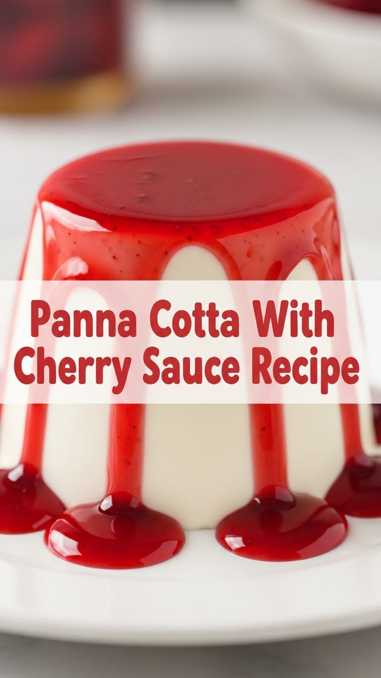 Panna Cotta With Cherry Sauce Recipe