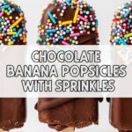 Chocolate Banana Popsicles With Sprinkles