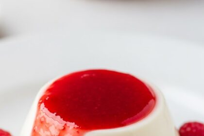 Panna Cotta With Red Sauce
