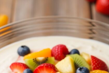 Fruit Salad With Vanilla Pudding