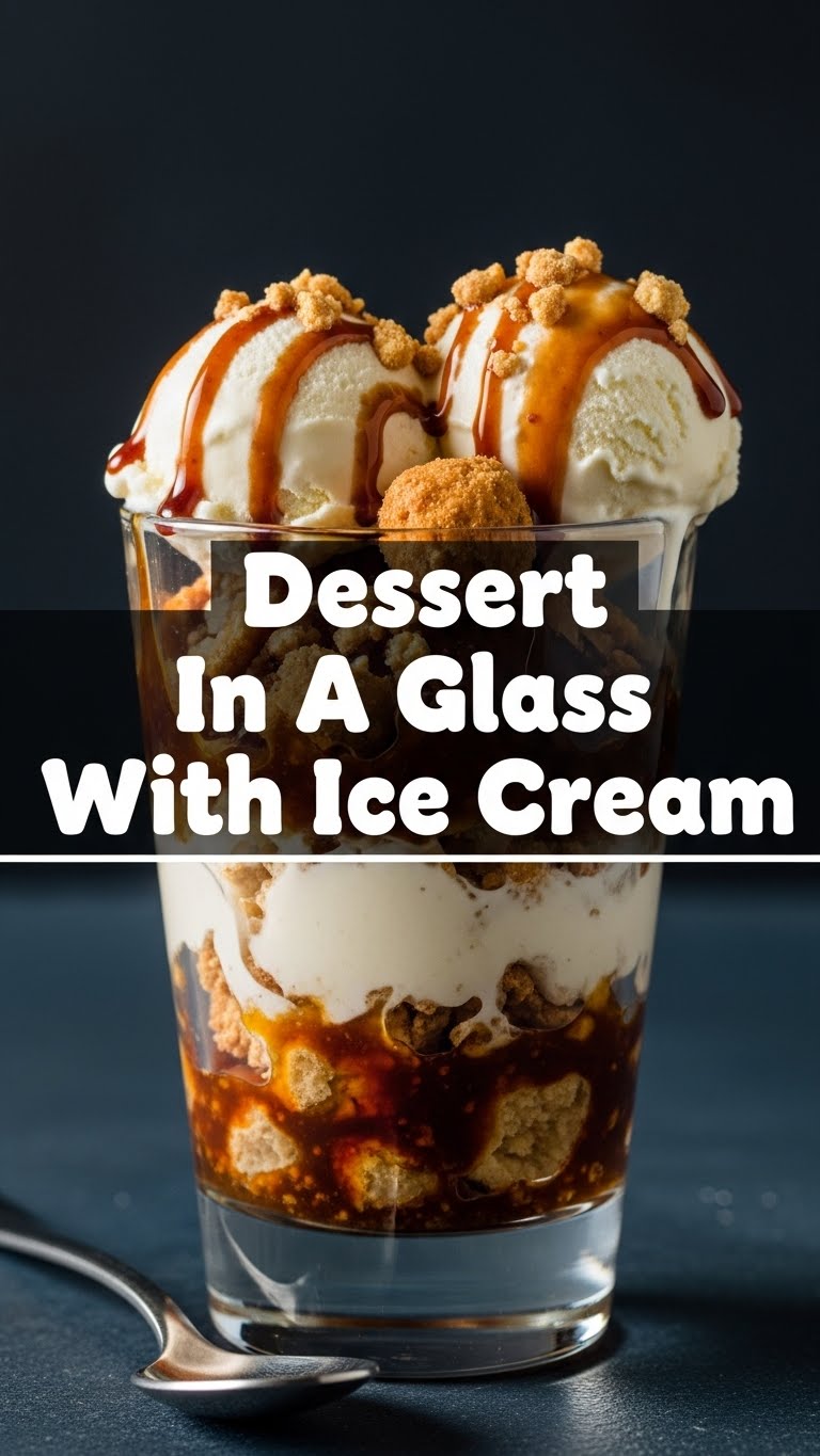 Dessert In A Glass With Ice Cream