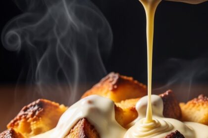 Bread Pudding With Vanilla Sauce