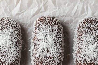Chocolate-Covered Popsicles With Coconut Flakes