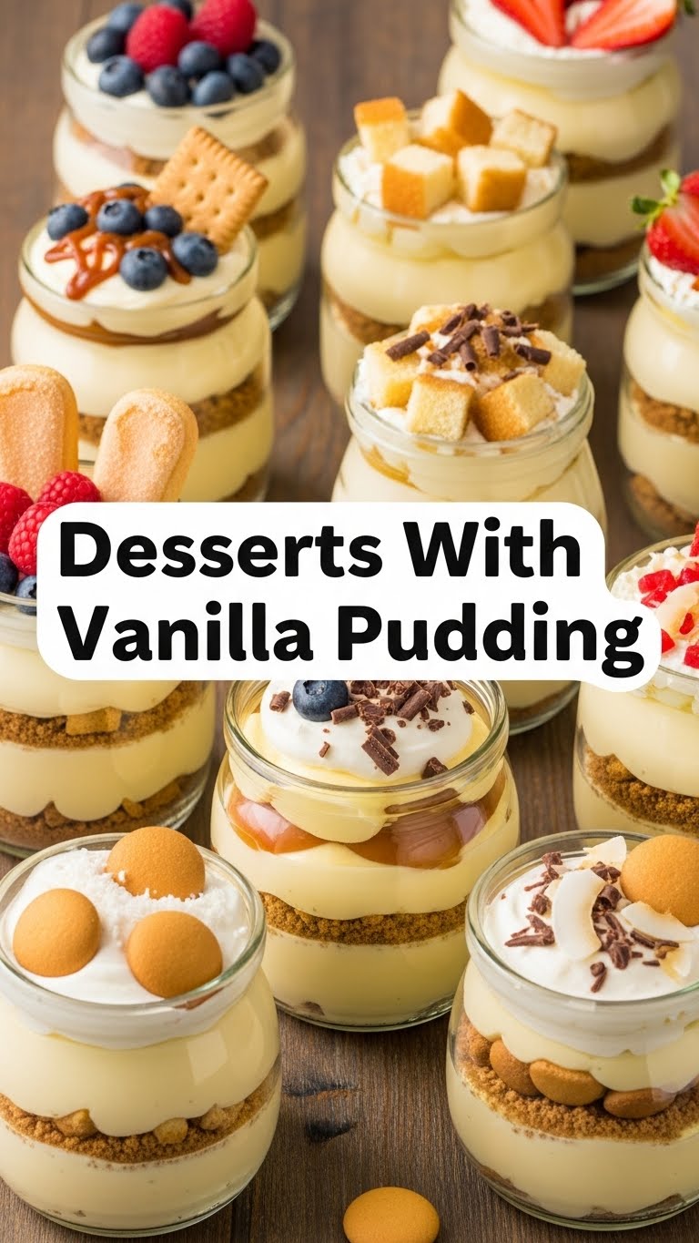 Desserts With Vanilla Pudding