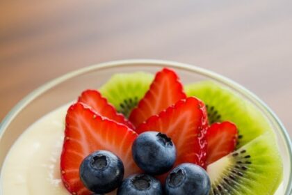 Dessert With Vanilla Pudding