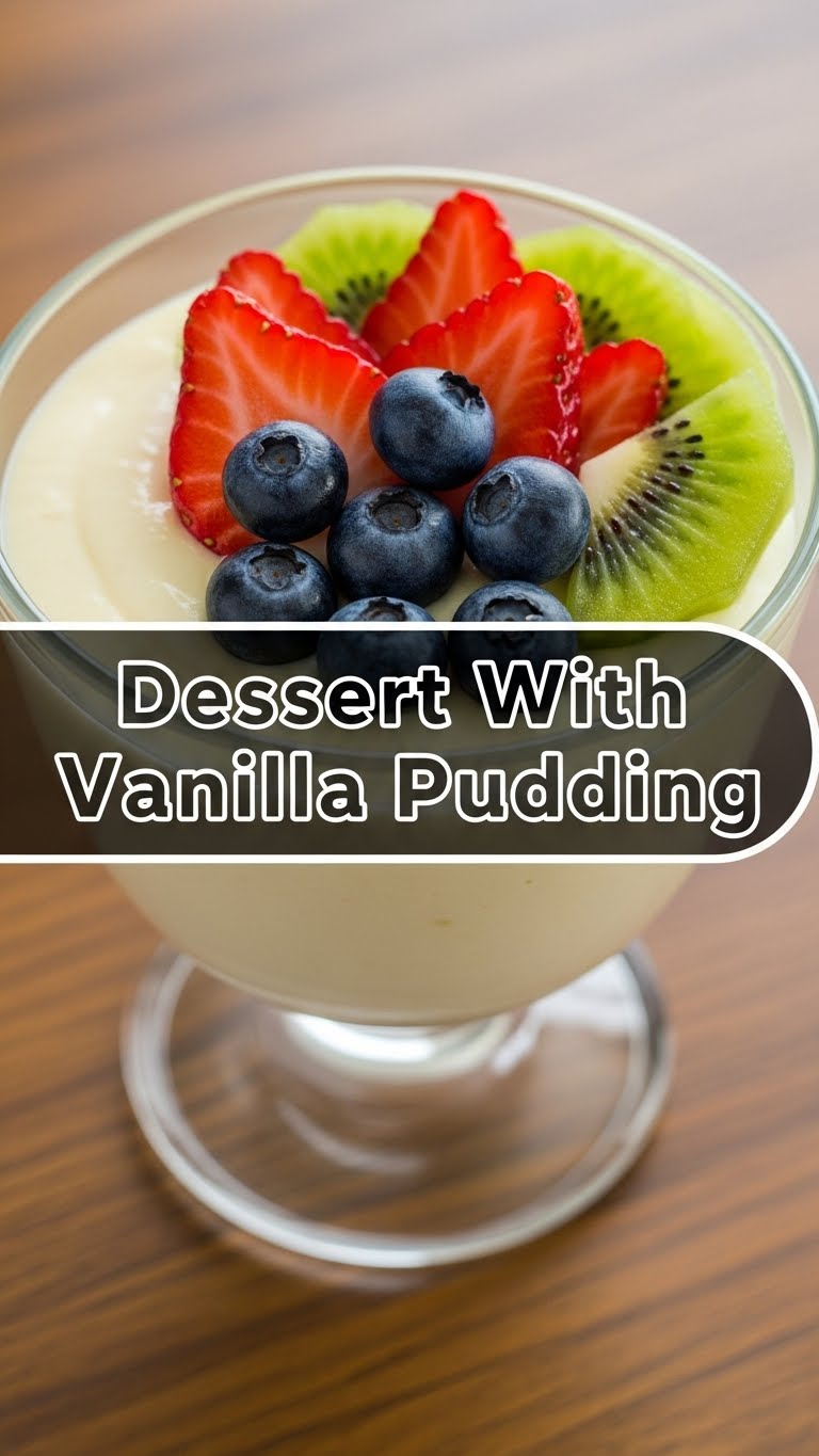 Dessert With Vanilla Pudding