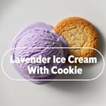 Lavender Ice Cream With Cookie
