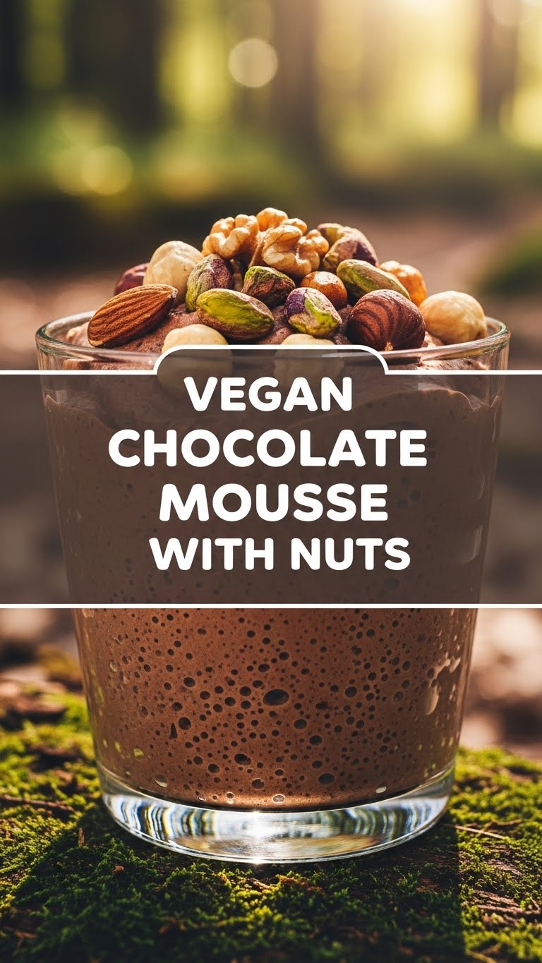 Vegan Chocolate Mousse With Nuts