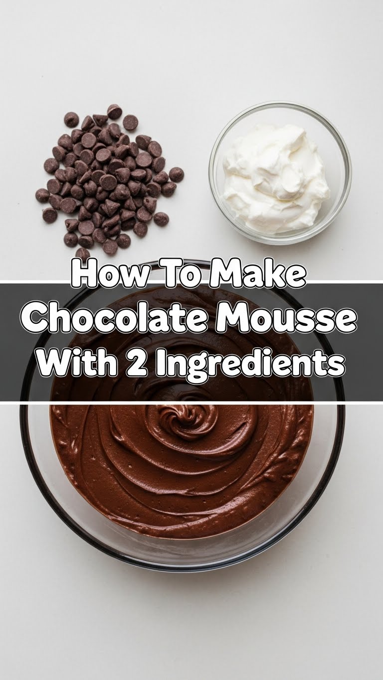 How To Make Chocolate Mousse With 2 Ingredients