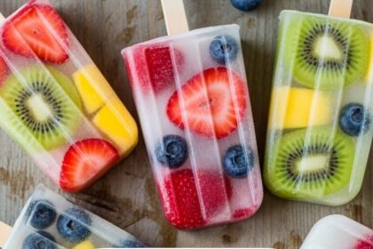 Homemade Popsicles With Whole Fruit