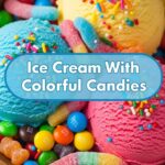 Ice Cream With Colorful Candies