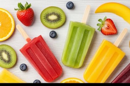 Fruit Popsicles With Fresh Fruit