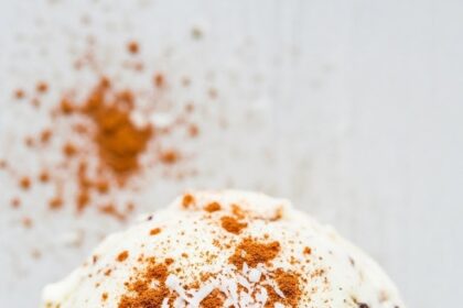 Homemade Ice Cream With Spices