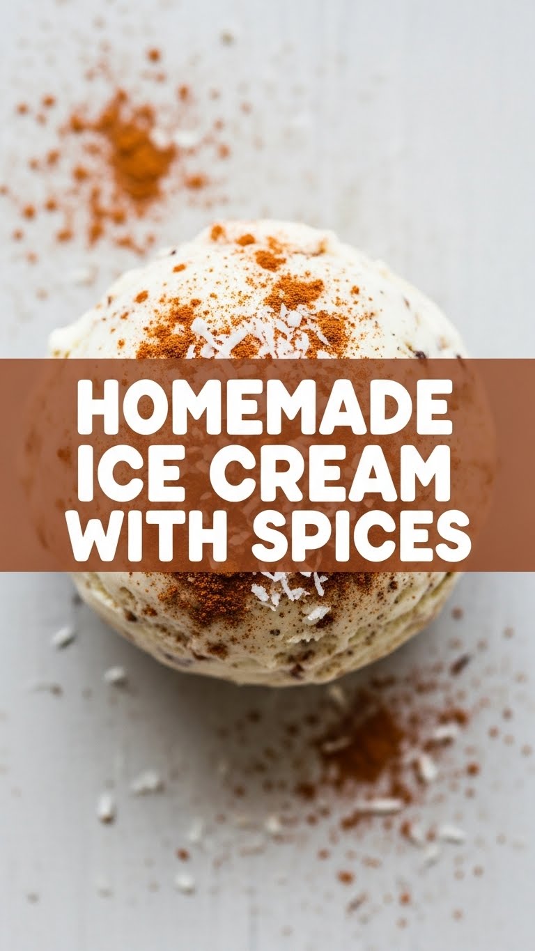 Homemade Ice Cream With Spices