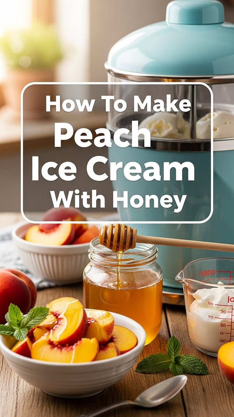 How To Make Peach Ice Cream With Honey