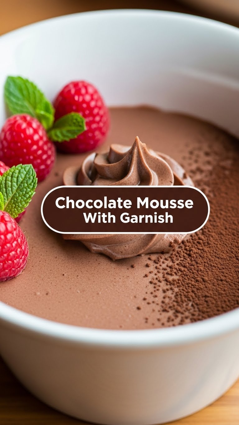 Chocolate Mousse With Garnish