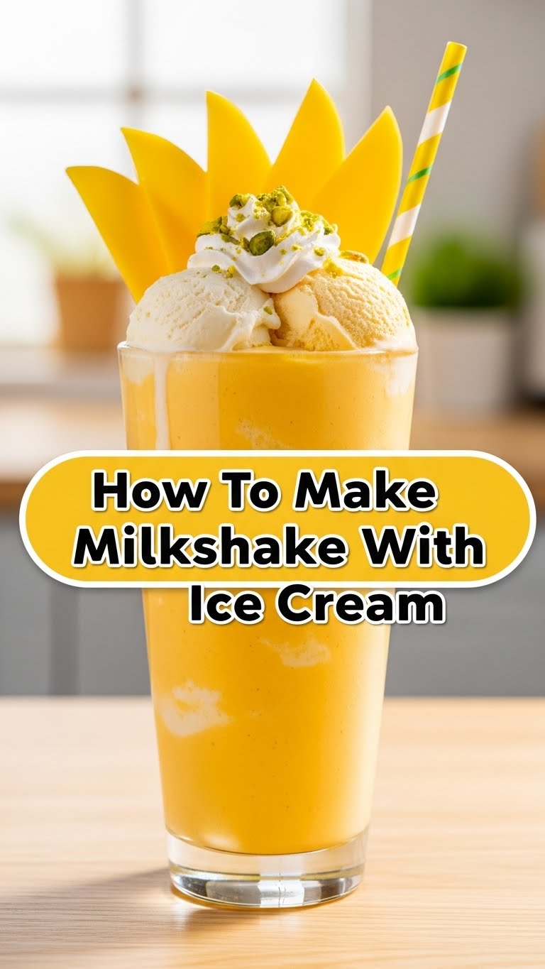 How To Make Mango Milkshake With Ice Cream