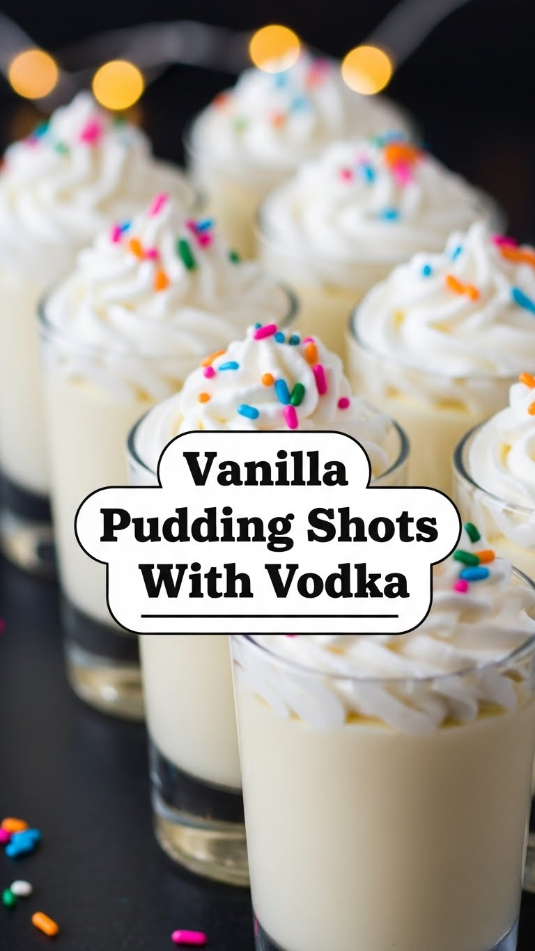 Vanilla Pudding Shots With Vodka