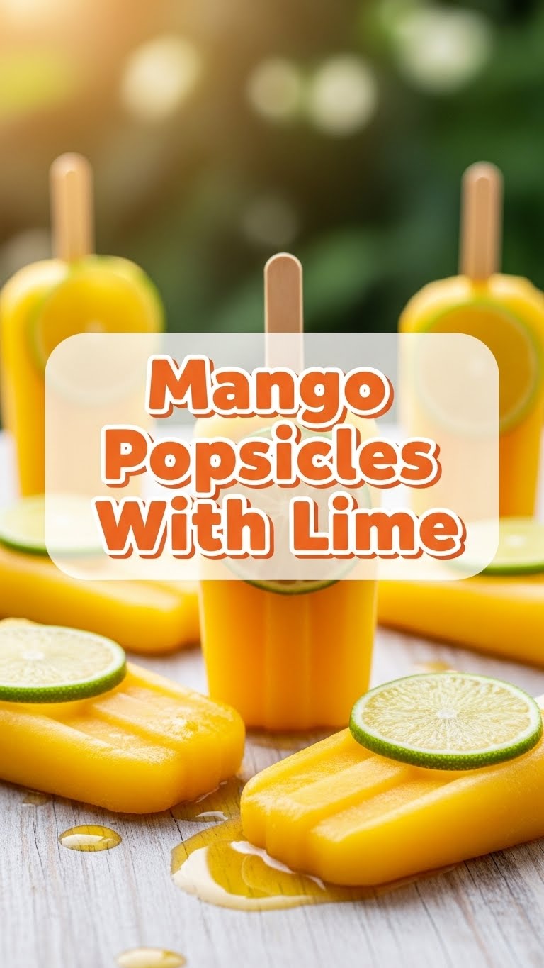 Mango Popsicles With Lime